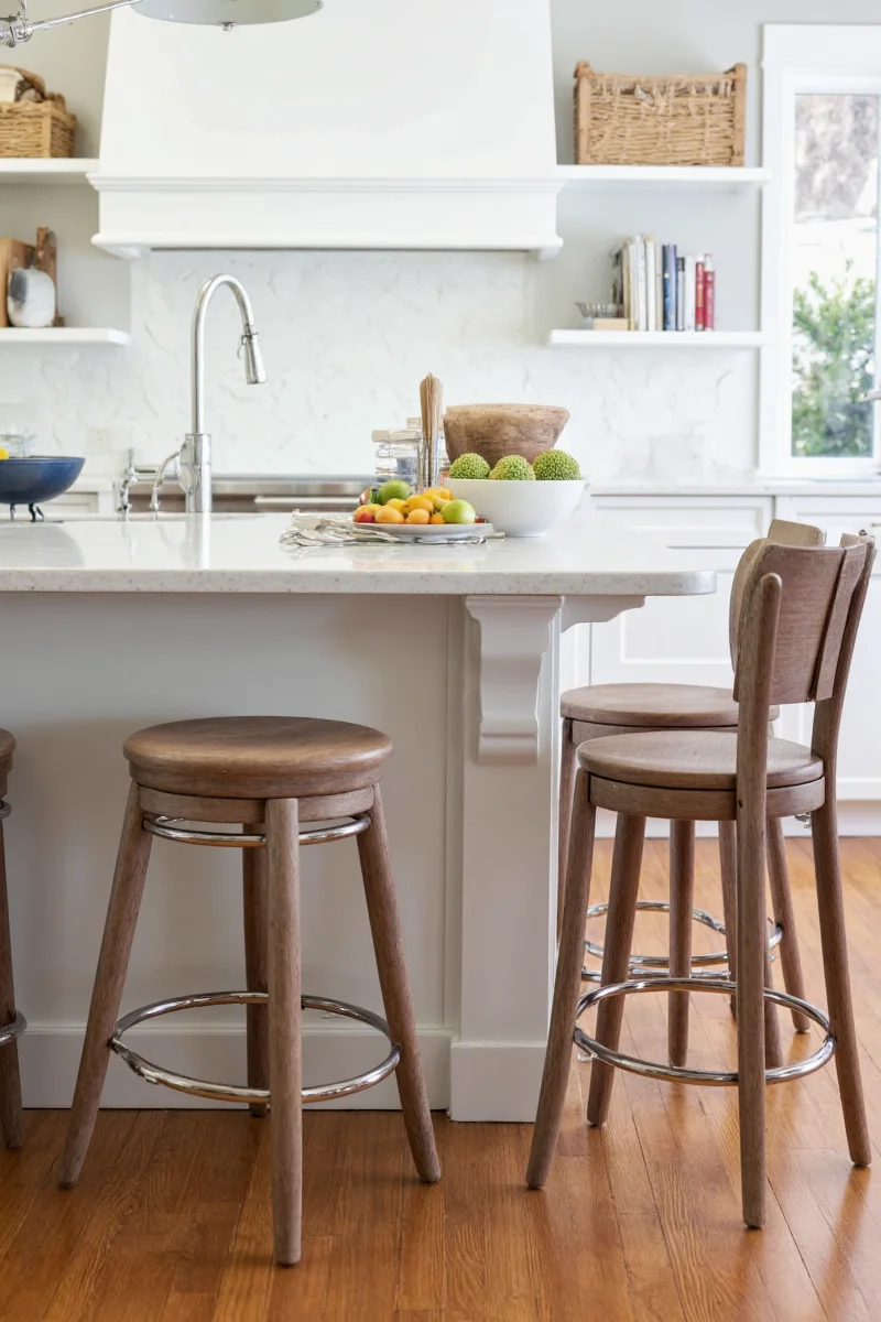bar stools farm style rustic charm meets family functionality