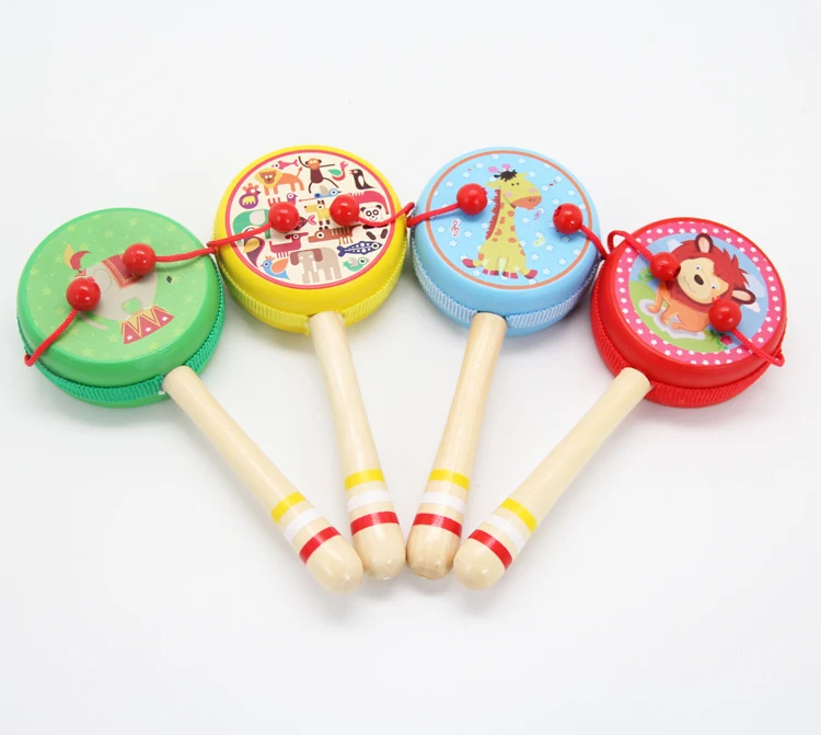 Df503 Percussion Instrument Wooden Rattle Drum Damroo Drum Buy Rattle