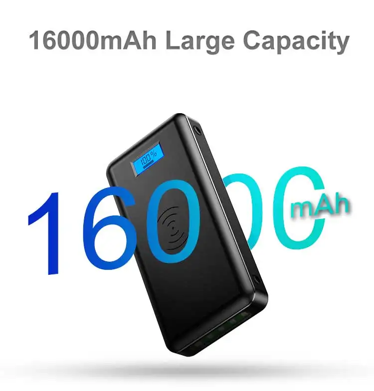 Alibaba Best Sellers 16000mah Wireless Power Bank For Android Smart