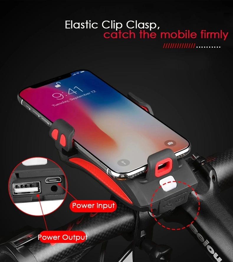 cycle light with mobile holder