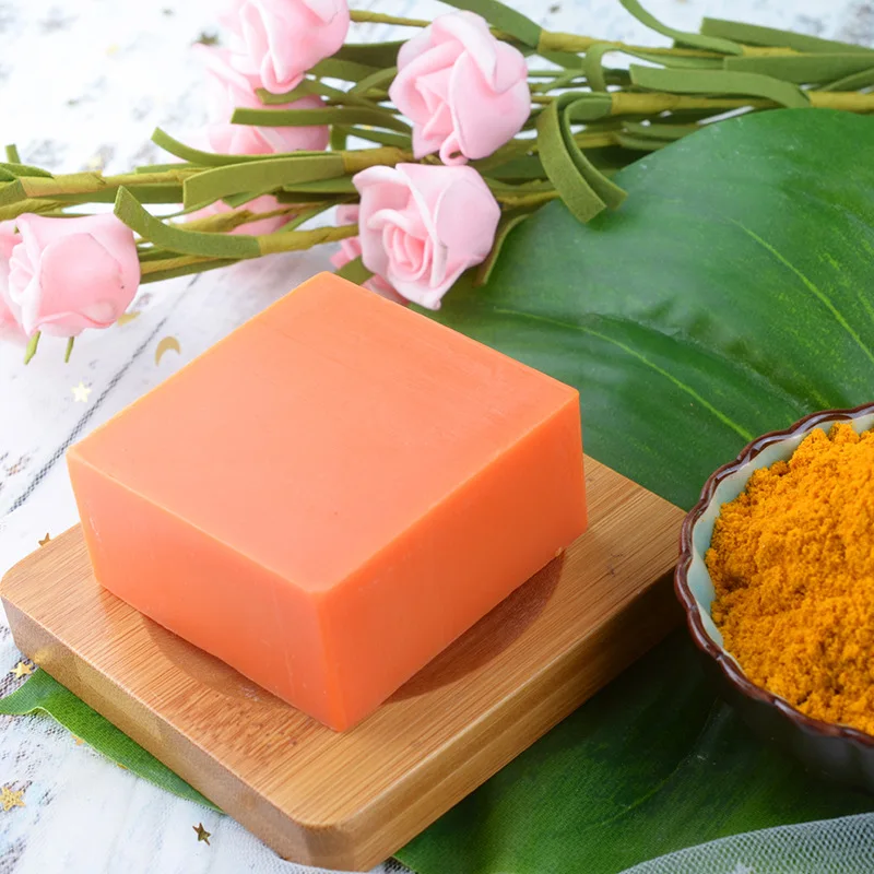 

OEM 100g Private Label Custom Anti Acne Face Soap Organic Natural Tumeric Handmade Soap
