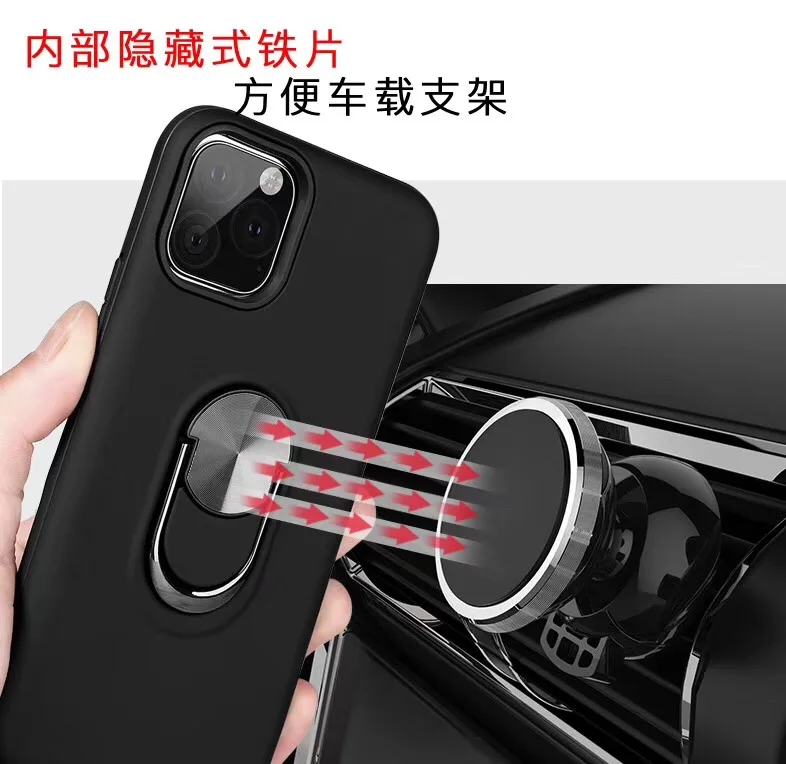 

Anti-shock holder case with tpu and pc hard plastic custom kickstand phone case for motorola one action, 16 colors