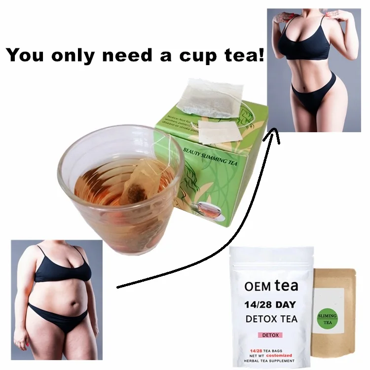Factory supply wholesale 100% natural detox weight loss herbal tea best effective flat tummy tea bag OEM