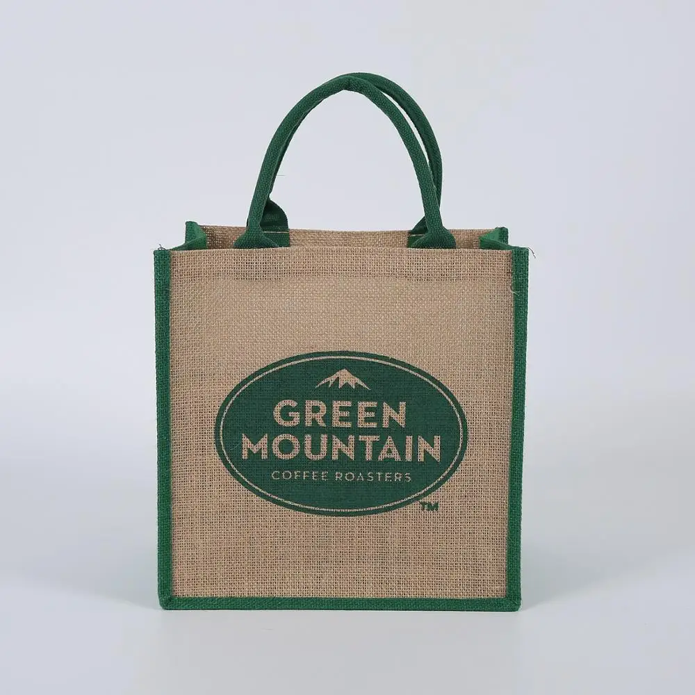 

Free sample custom printed eco friendly small jute bags, Pantone color