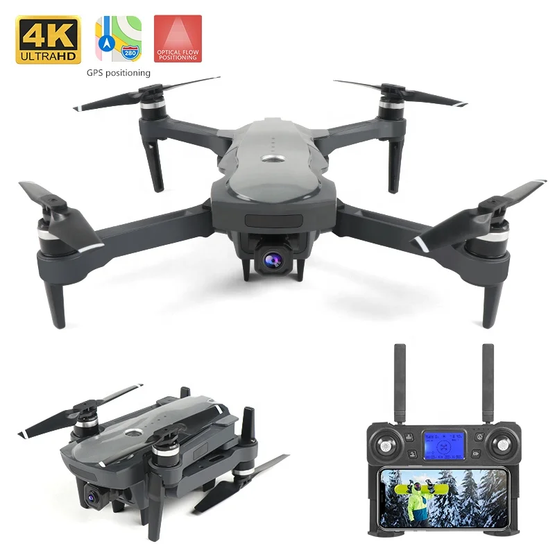 

4K 5G WIFI Ajustable HD Wide Angle Camera Optical Flow Positioning Brushless Helicopter RC Quadcopter Drone RTF