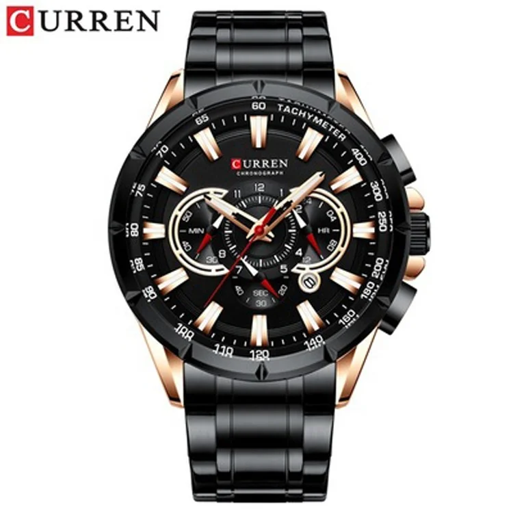 

Curren 8363 Luxury Brand Steel Strap Analog Calendar Business Mens Wrist Watches reloj curren