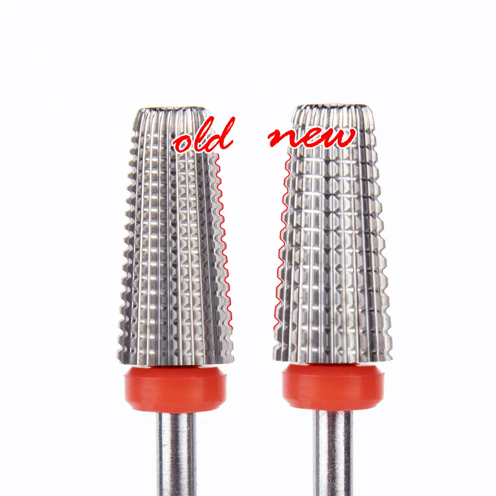 

Coarse Abrasives Foot Cuticle Clean Carbide Nail Drill Bits Carbide Mill 5 in 1, Silver gold blue purple rainbow black