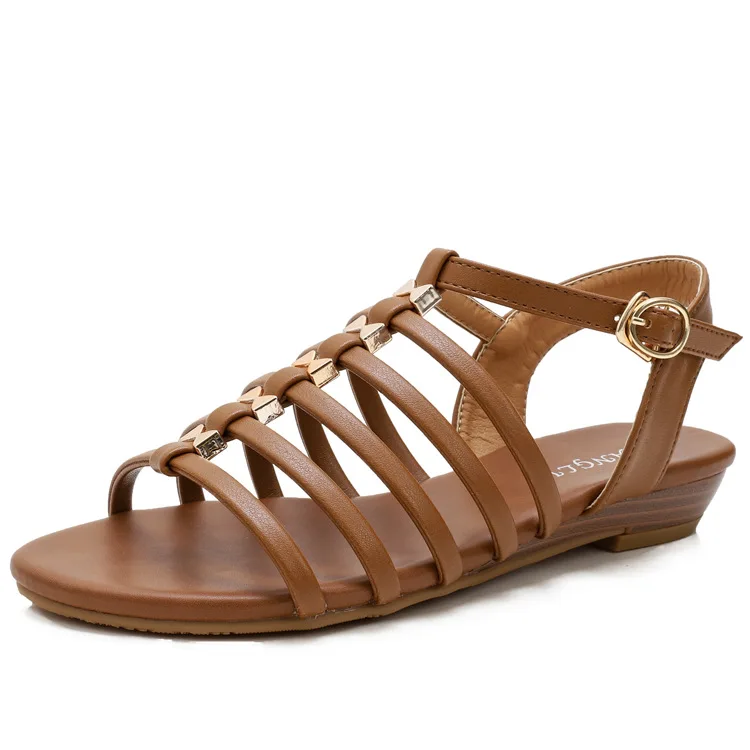 

Classic design female stylish elegant Roman women fashion gladiator leather sandals