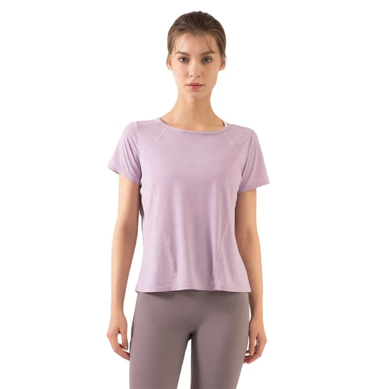 

Breast elegant women fitness shirt yoga wear