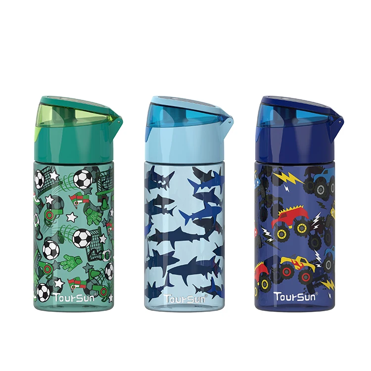 

450ml Bpa Free Kids Sport Bottle Portable Cartoon Kids Drink Water Bottle With Handle