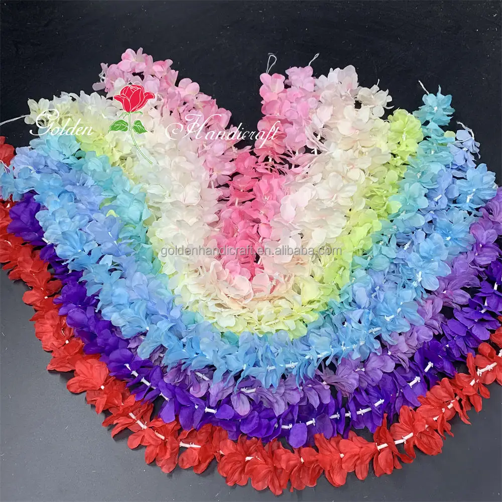 

QSLH-SY0174 Wholesale Artificial hanging wisteria silk flower length 100cm wisteria flower vine for wedding decoration