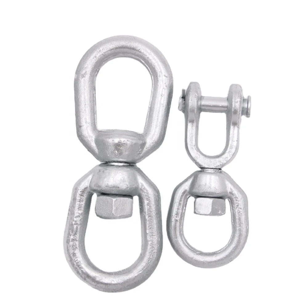 
Carbon Steel Hot Dip Galvanized Drop Forged G403 Jaw-Eye Chain Swivels 
