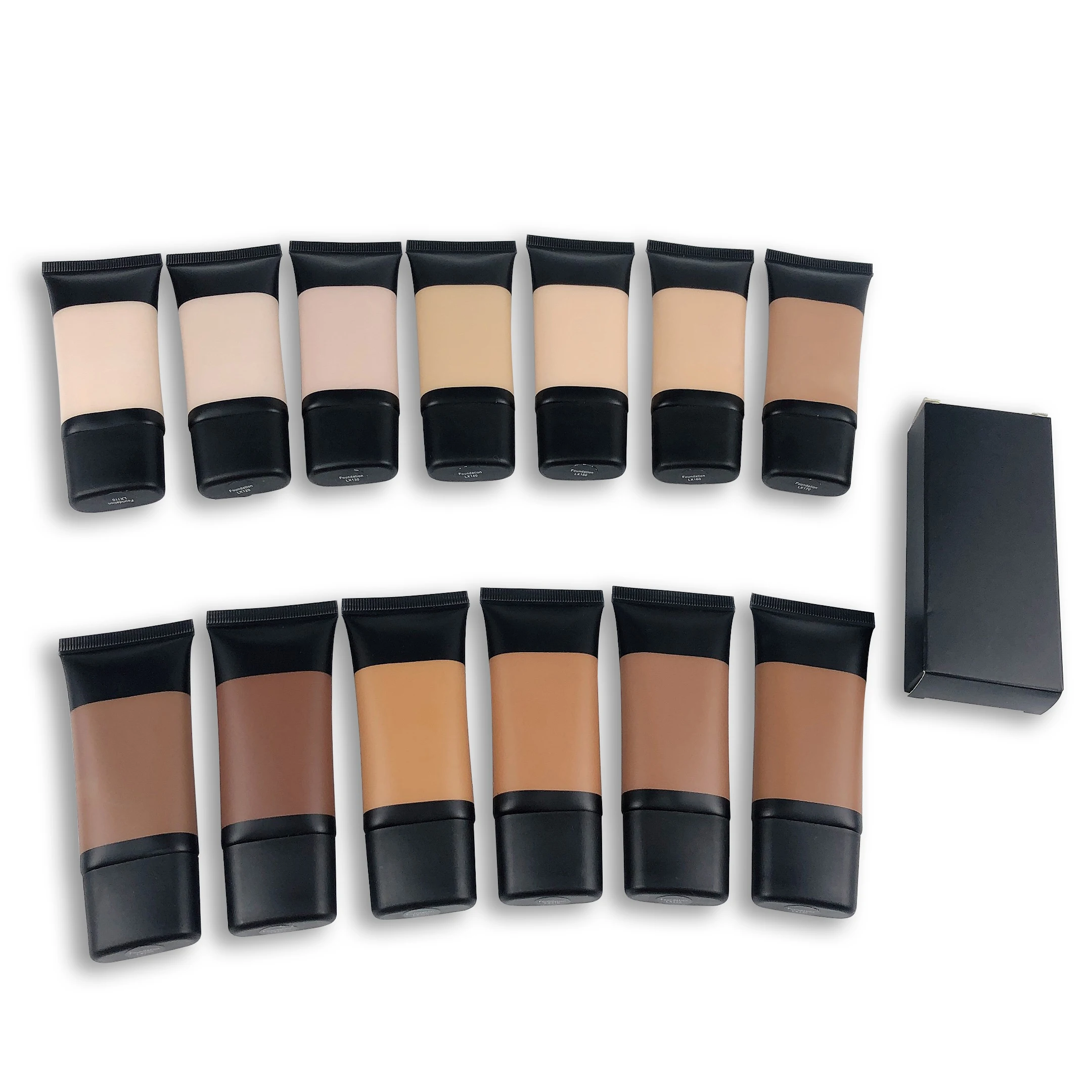 

24hourstay foundation Private Label Vegan High Pigment 30ml foundation plastic bottle Matte Liquid Foundation No Logo