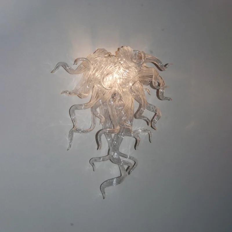 

Nordic Crystal Wall Lamps Bedroom Decorative Wall Lights LED Clear Hand Blown Glass Wall Sconces for Home Hotel
