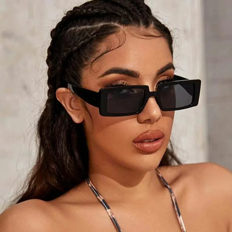 

Small Square Sunglasses Women 2020 Retro Fashion Men Custom Unisex Brand Designer Vintage Leopard rectangle Sun Glasses UV400, 11 colors