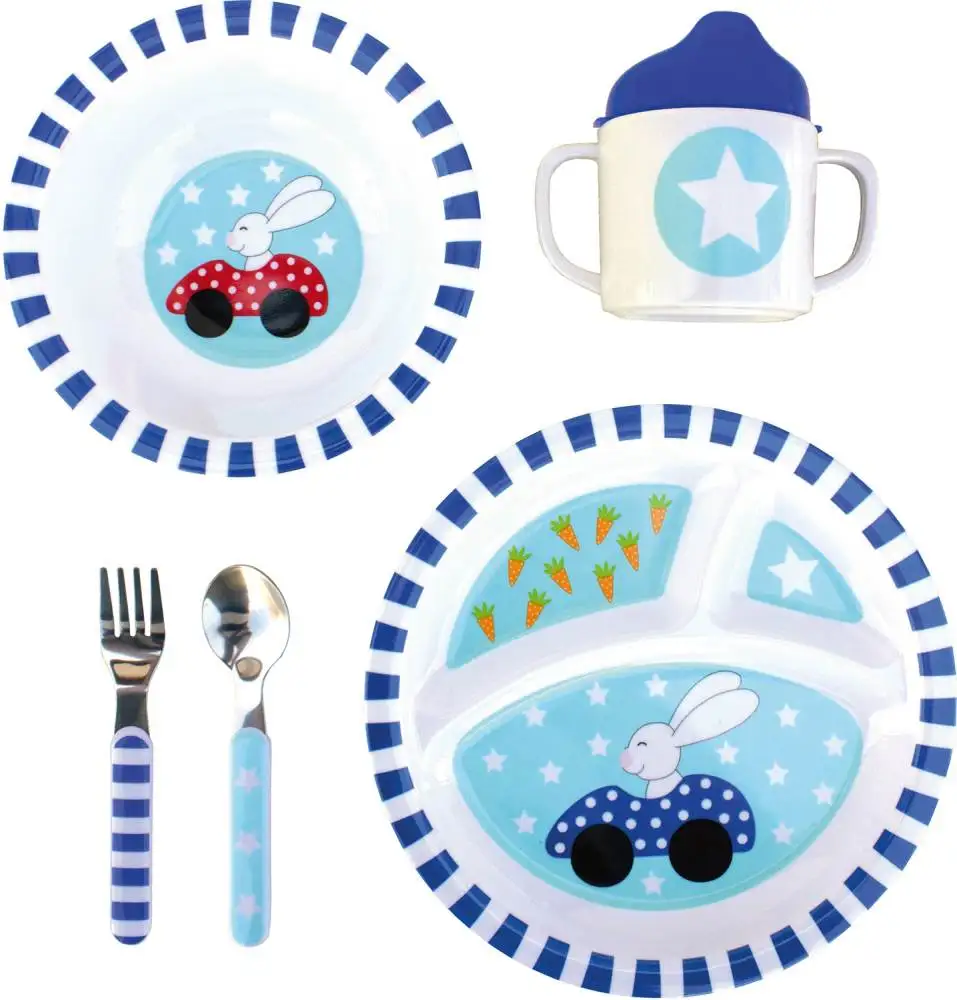 

Kids Personalized Gift 5 pcs PP Mixing LFGB Children Dinner Set