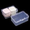 YUZMEI Hot Sales Empty Makeup Case Powder Puff Case Clear Make Up Blender Case With Hook