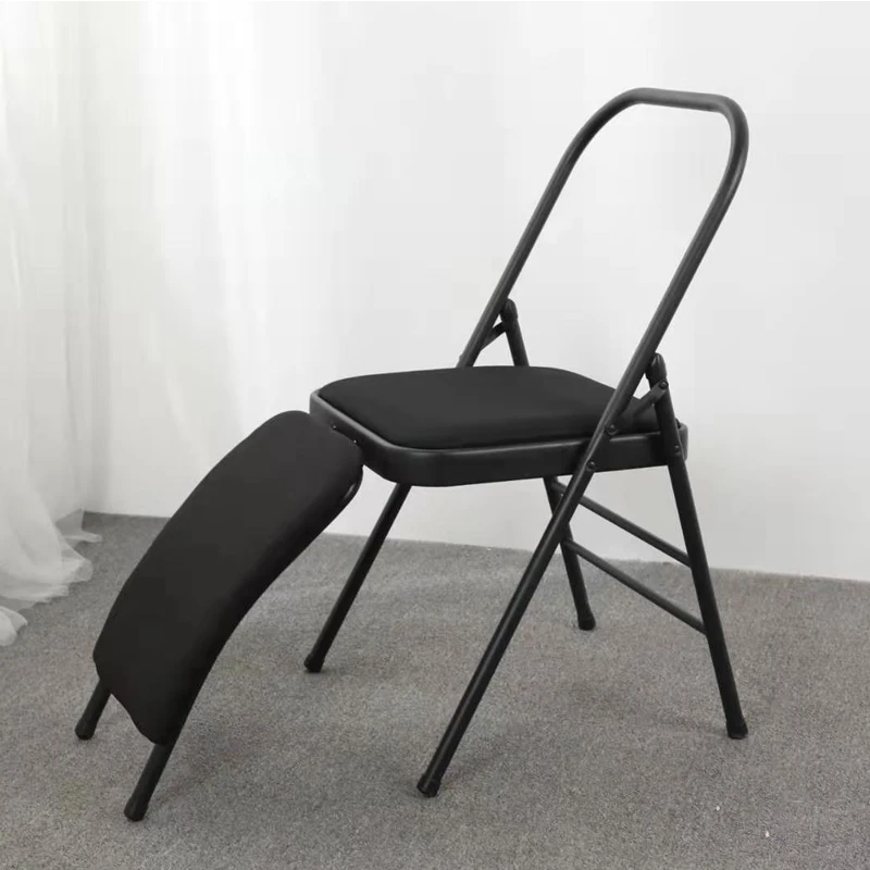 

Vivanstar YG1601 In Stock Fitness Balance Metal Foldable Chair Yoga exercise Compressed Yoga Bench, Custom