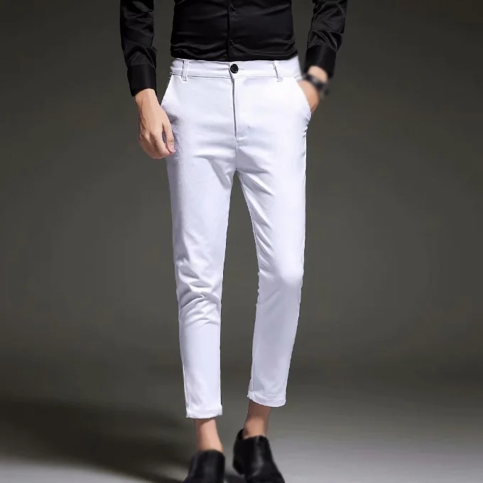 
Men Suit Pant Man Nine Cent Pants Male Casual Trousers 