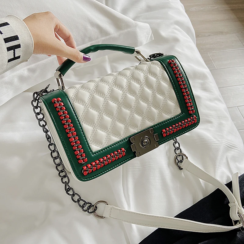 

Fashion Luxury Ladies PU Shoulder Bags Sling Women Crossbody Bag with Handle, Colored