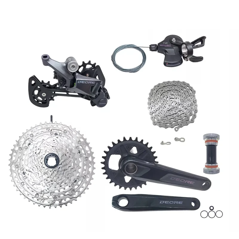 

SHIMANO DEORE M6100 m6000 1x12 Bicycle Parts Groupset with Shifter Rear Chain CRANKSET Bracket Cassette Sprocket group set kits