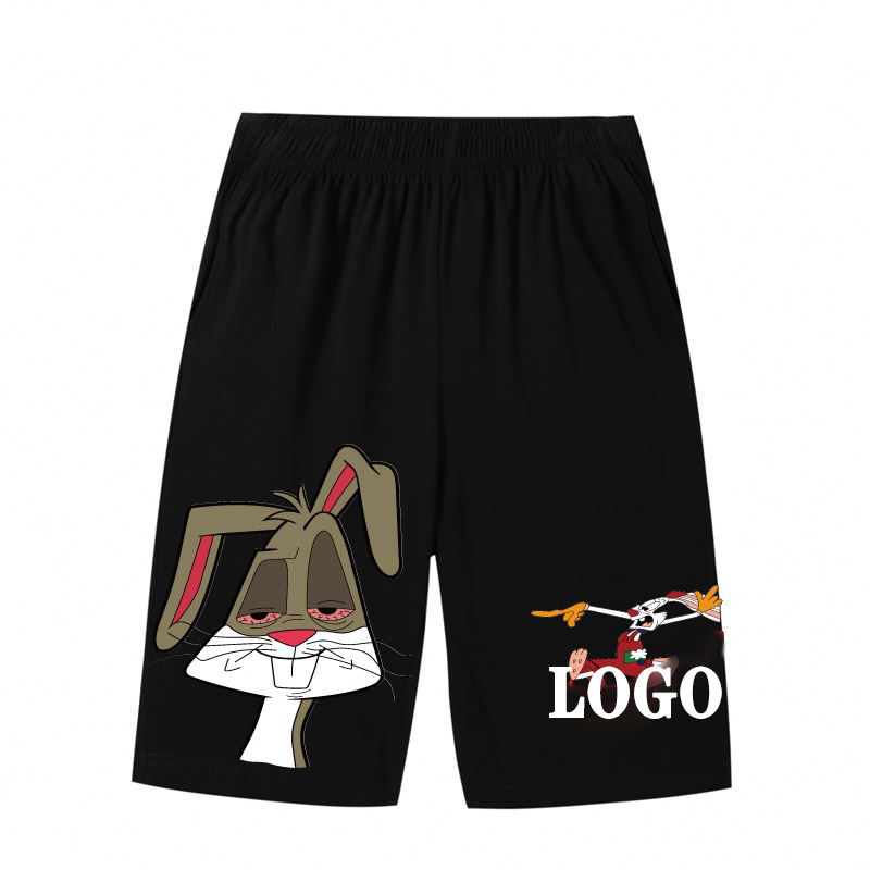 

Hot selling Cartoon logo shorts summer men's cotton shorts, wholesale printed shorts, Customized colors