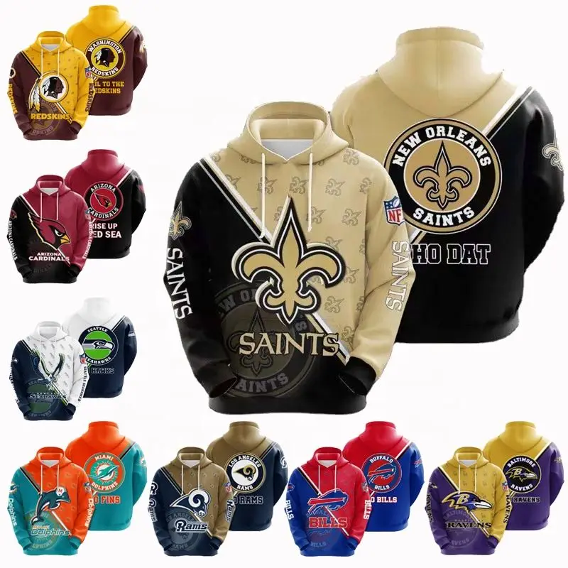 

custom football hooded shirt nfl hoodie nfl jersey Men NFL 22 Football Jerseys 3D Printing Pullover Hoodie Sweatshirts