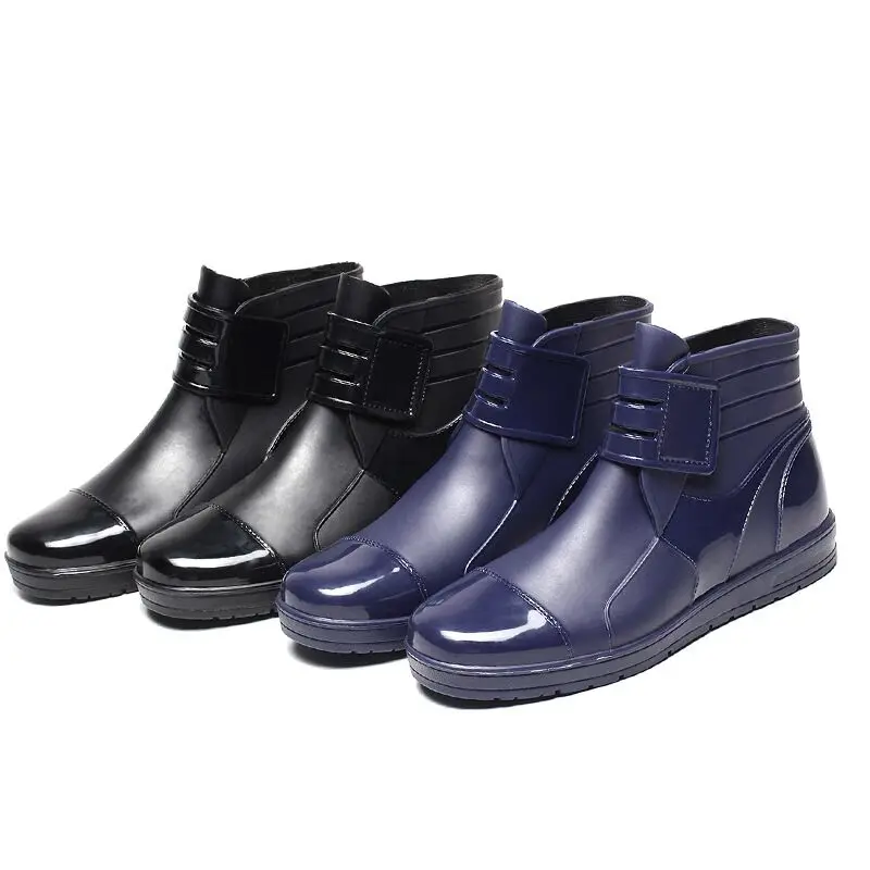 

Men's non-slip waterproof soft and comfortable fashion trend short rain boots
