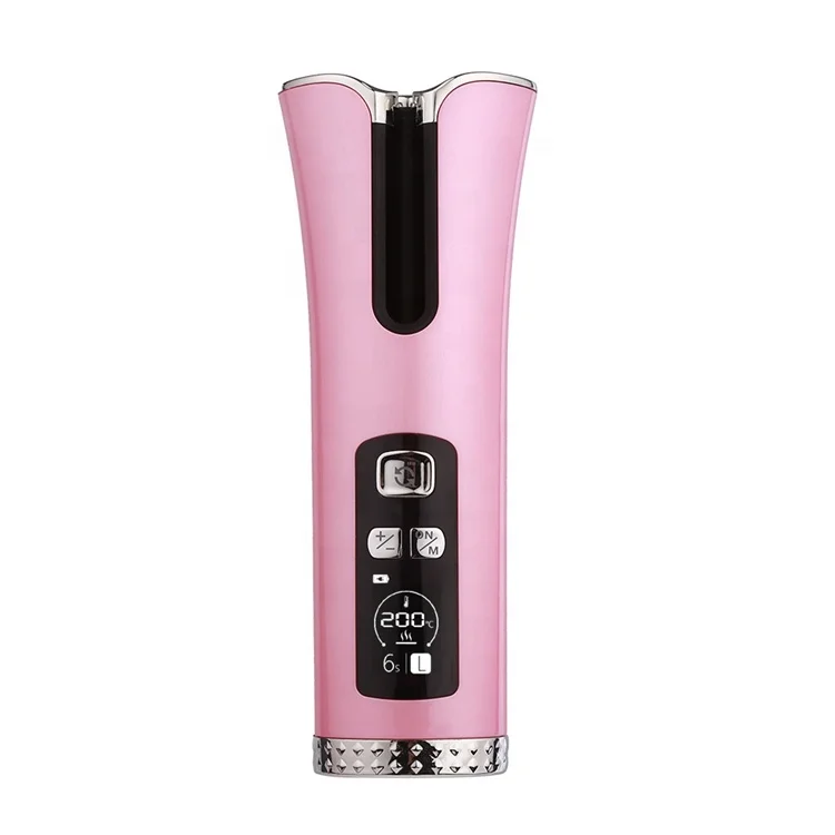 

Cordless Automatic Multifunctional Hair Curling Iron Machine TX-201, Black, white, pink