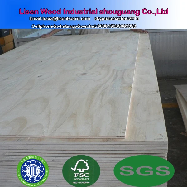 Cdx Knotty Plywood 3/4 4x8 4mm 3mm 5mm 12mm 18mm C Grade Pine Veneer