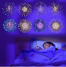 
120 LED 4 Sounds 8 Mode Starburst Lights with Remote Control Firework String Lights 