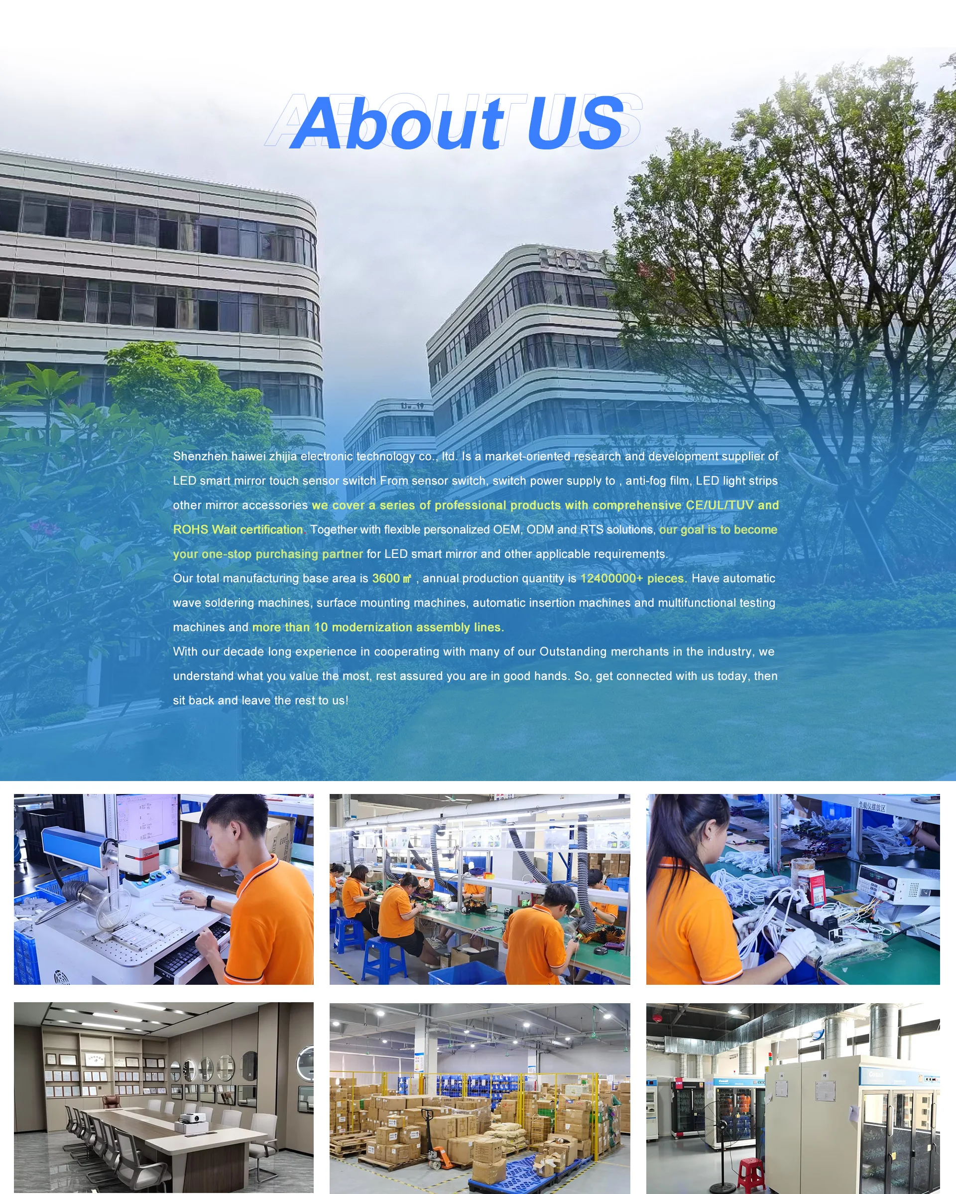 Company Overview - Shenzhen Haiwei Zhijia Electronic Technology Co., Ltd.