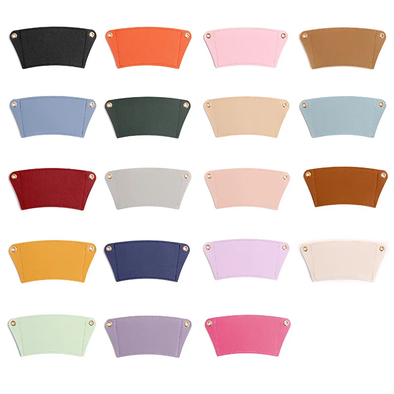 

Wholesale PU Leather Protect Sleeve Holders Cup Cover Removable PU Leather Cup Sleeve Holder Cover