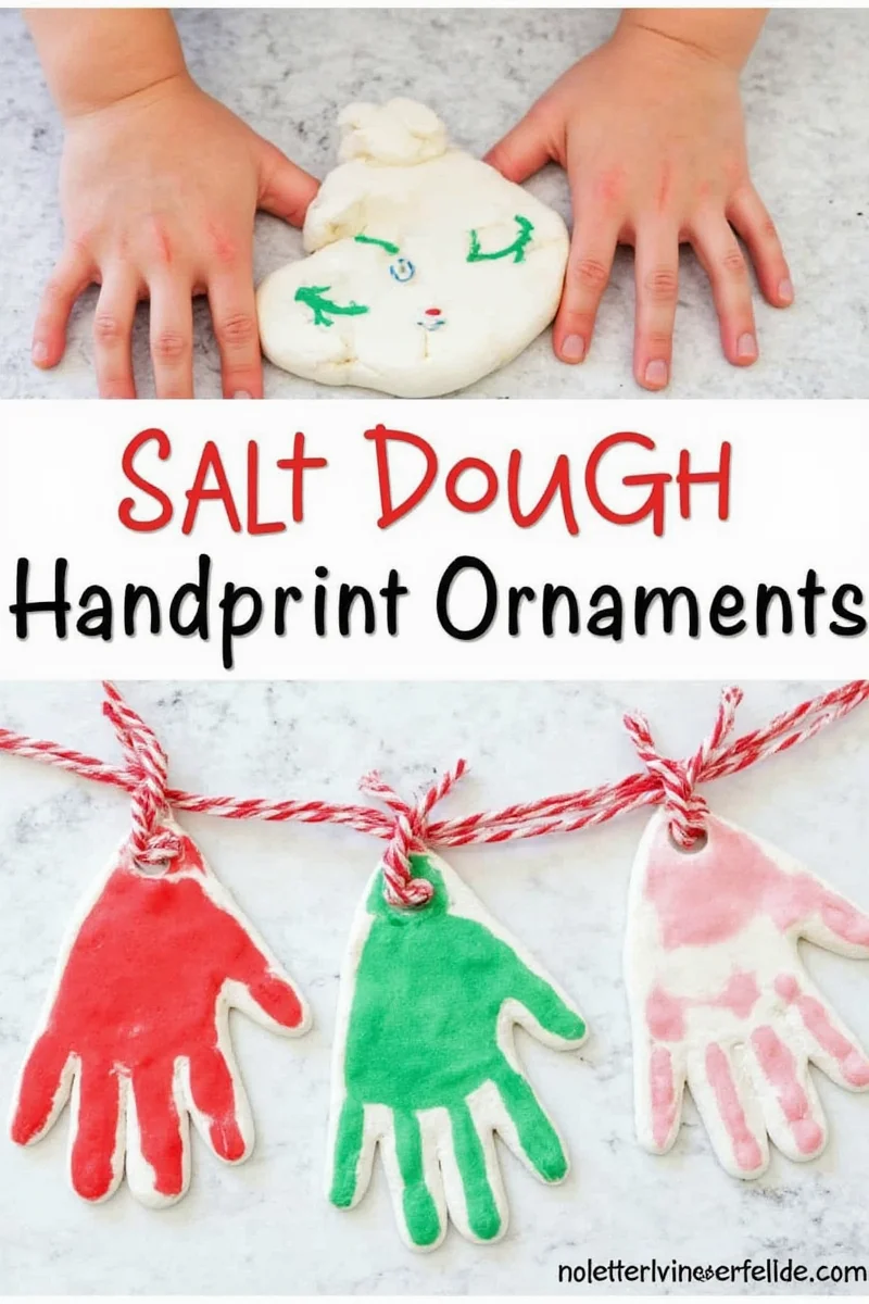 Salt Dough Handprint Ornament