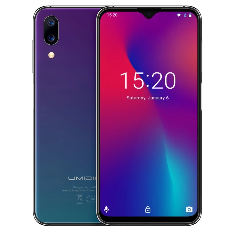 

UMIDIGI One Max Global Version 4GB 128GB 6.3" Waterdrop Full-Screen 4150mAh Dual Camera Smartphone NFC Wireless Charging Face ID, Blue