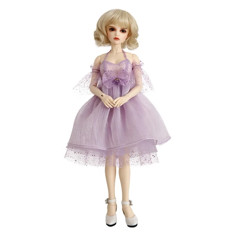 

Doll BJD Weigert  Fashion Toys with Beautiful Purple Dress Doll, Natural skin