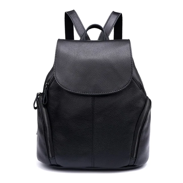 

New black ladies shoulder bag genuine leather custom luxury recycled backpack bag waterproof smell proof with logo