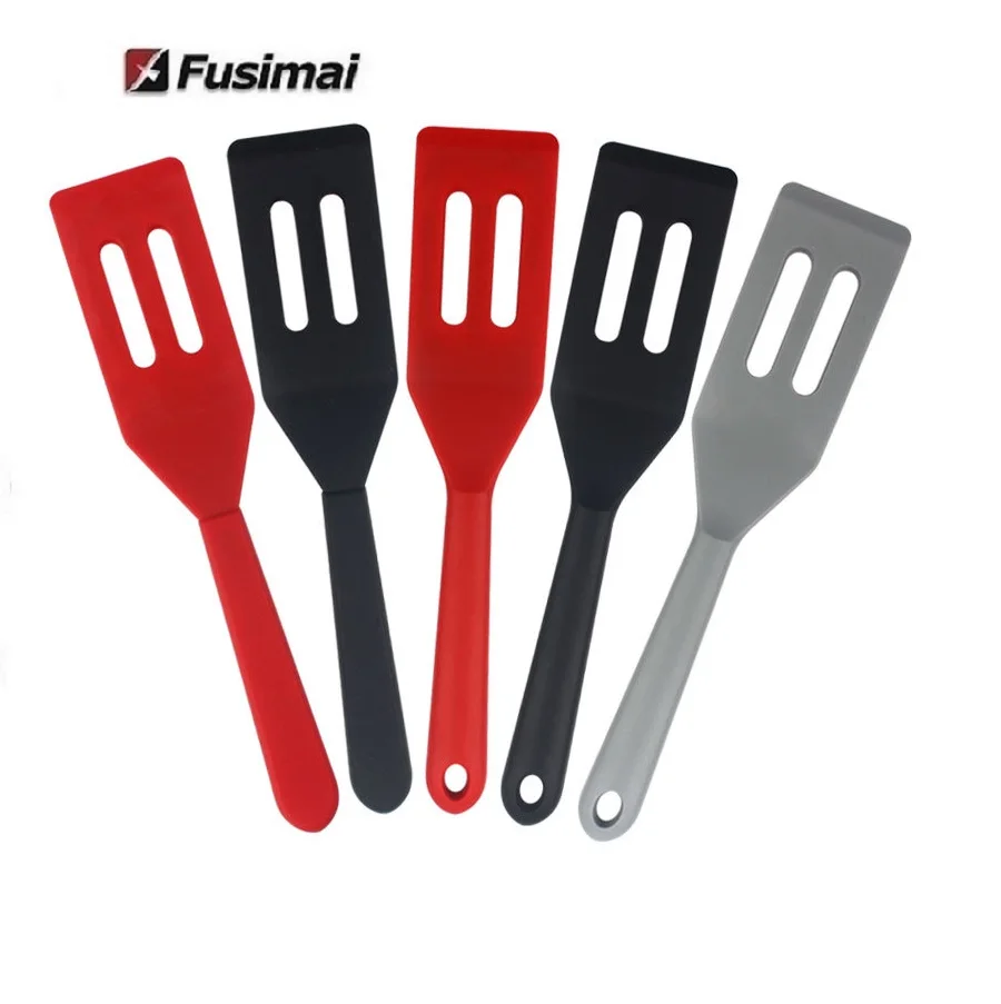 

Fusimai Small Flat Leakage Shovel Steak And Egg Baking Tools Kitchen Gadget Silicone Brownie Cookie Spatula