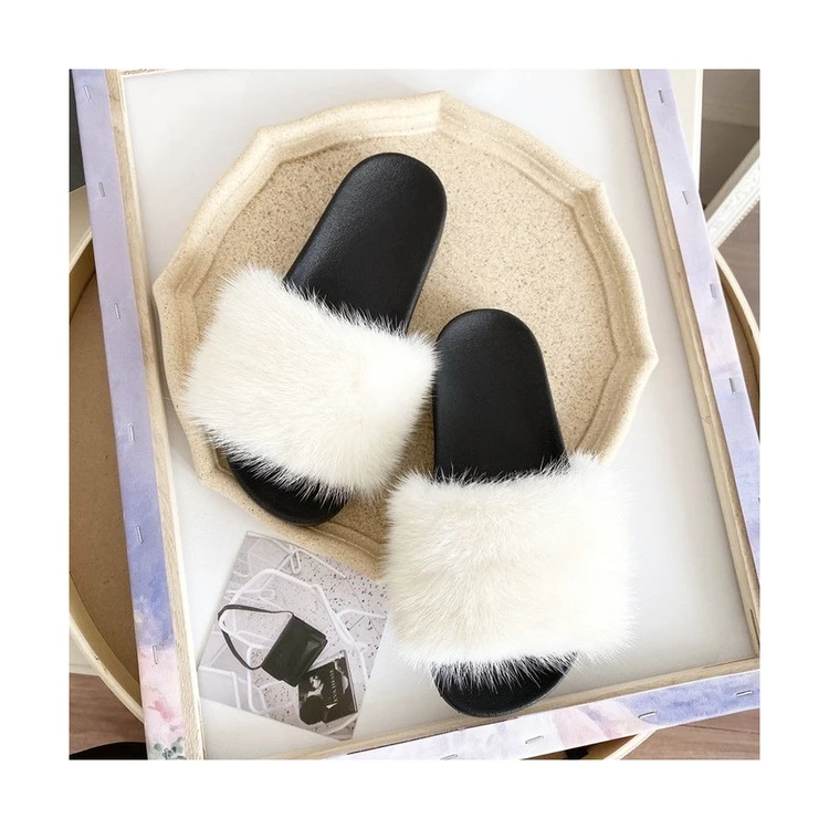 

Chinese Supplier Non-slip Casual Soft And Comfortable Breathable Mink Slippers