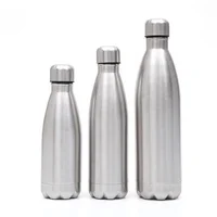 

Leakproof high grade stainless steel single wall 500ml cola water bottle with lid