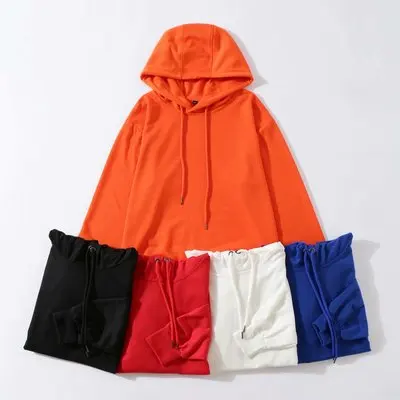

Custom print embroidery soft fleece solid color blank unisex hoodie