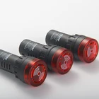忍AD16-22SMタイプ 22 ミリメートルミニledインジケータライトフラッシュブザーdc/acアクティブサウンドブザー信号ランプ