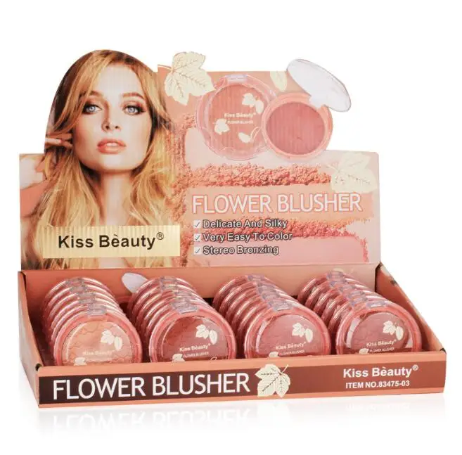 

Maple Leaf Love Pink kiss beauty blusher Nude Makeup Natural 4 Colors kissbeauty blush rubor perzonalizado maquillaj