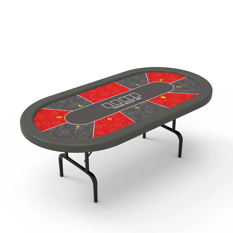 

YH Wholesale Factory Price New Design MDF Folding Texas Simple Table For Gambling
