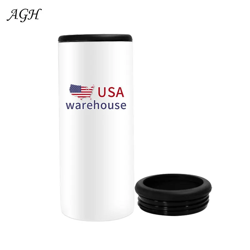 

16oz 4 in 1 Sublimation Can Cooler Double Wall Stainless Steel Beer Cola Cup Sublimation Blanks Slim Skinny Can Cooler Tumbler