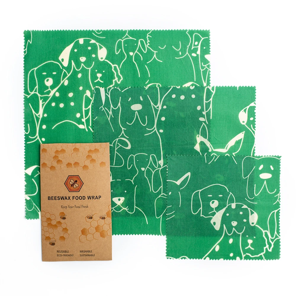 

Washable Reusable Beeswax Food Wrap Paper Sheet Bee Wax Natural Organic Food Wraps