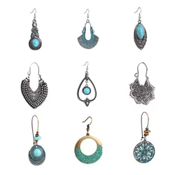 exotic ethnic style bohemian hoop earring sets sil