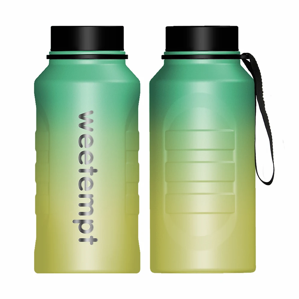 

Wholesale 1.3L single wall Stainless Steel Sports Water Bottle with mixed color, special design easily for holding