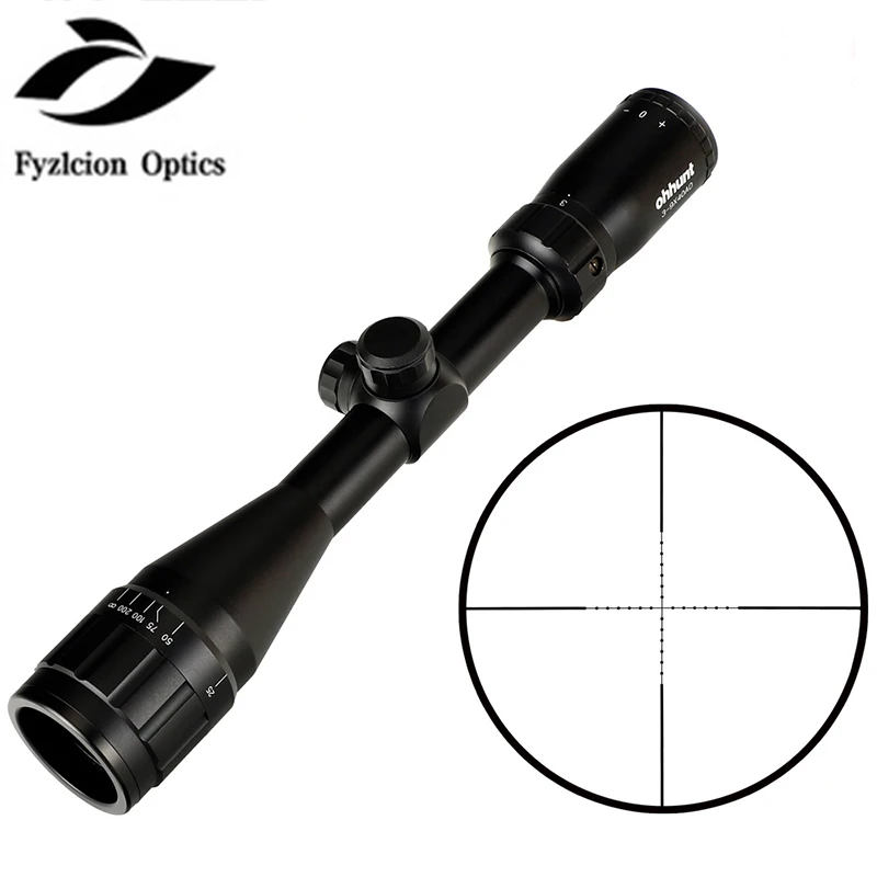 

3-9X40 AO Hunting Riflescopes 25.4mm Tube Mil Dot Reticle Optical Sight Rifle Scope