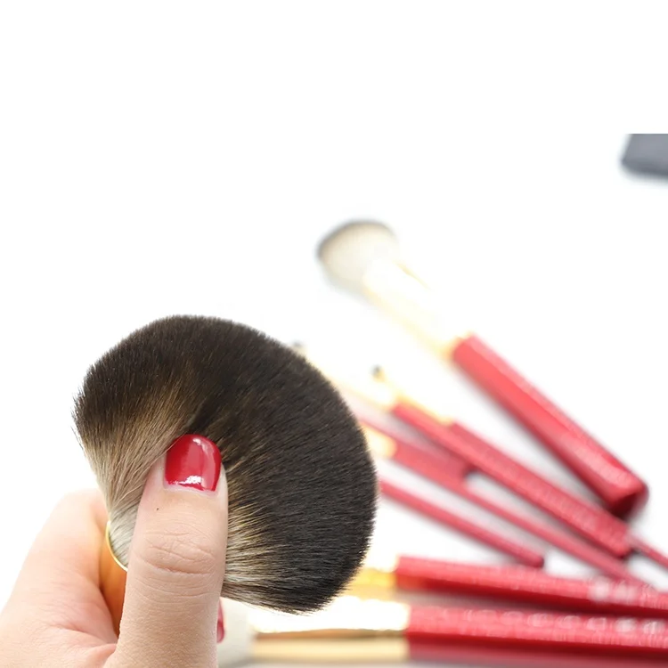 

Top Quality natural hair 11pcs the snow Fox cosmetic brush supplier, Customized color